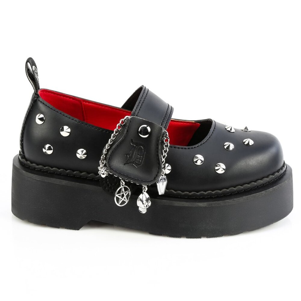 Stacked Gothic 2" Platform Mary Jane Shoes